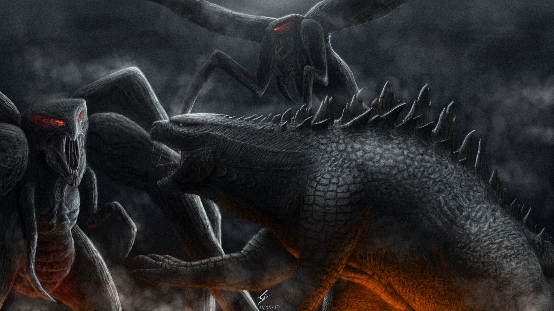 Godzilla Movie 2014 HD iPhone  iPad Wallpapers