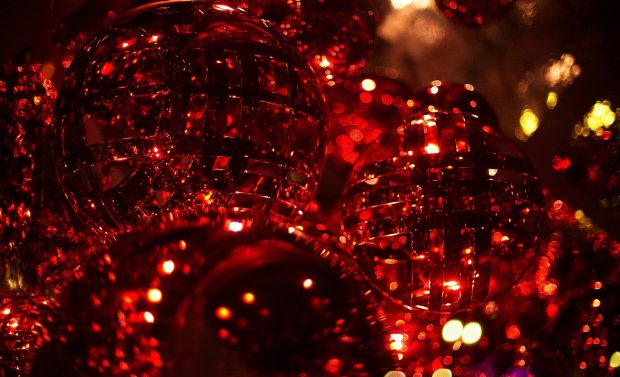 Red christmas wallpapers photo.