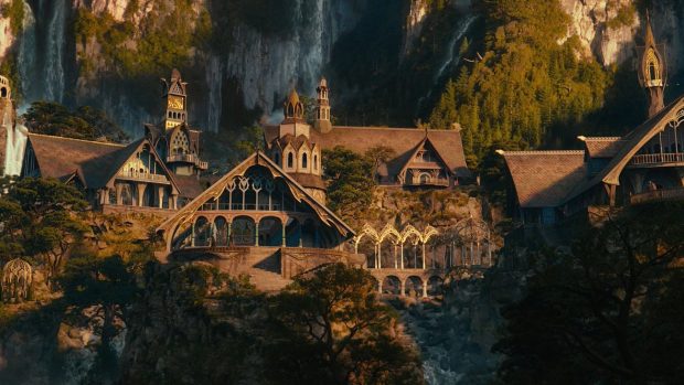 Rivendell the lord of the rings movie hd wallpaper backgrounds.