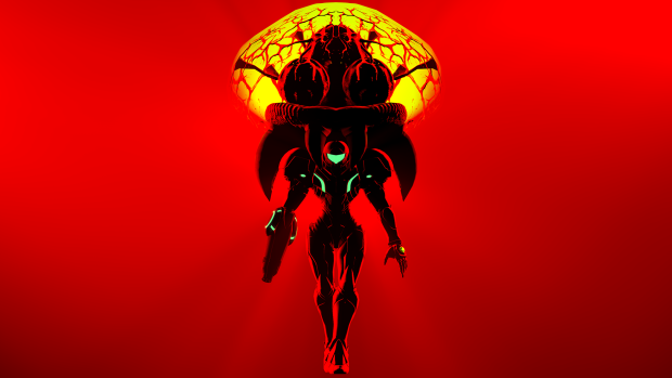 Samus and Metroid Wallpaper by GeniusGT.