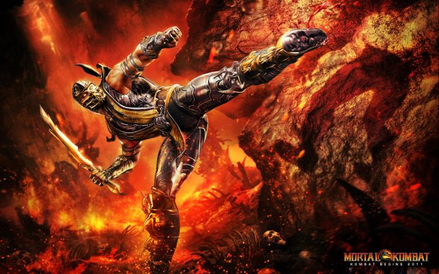 Screen backgrounds mortal kombat scorpion.