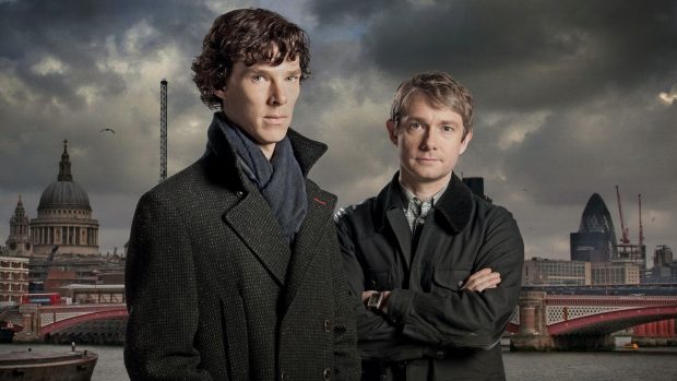 Sherlock holmes dr john watson martin freeman benedict.