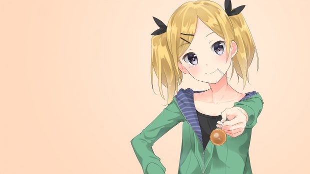 Shirobako yano erika lollipop art girl anime high quality.