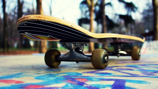 Skateboarding Wheels HD Photo.