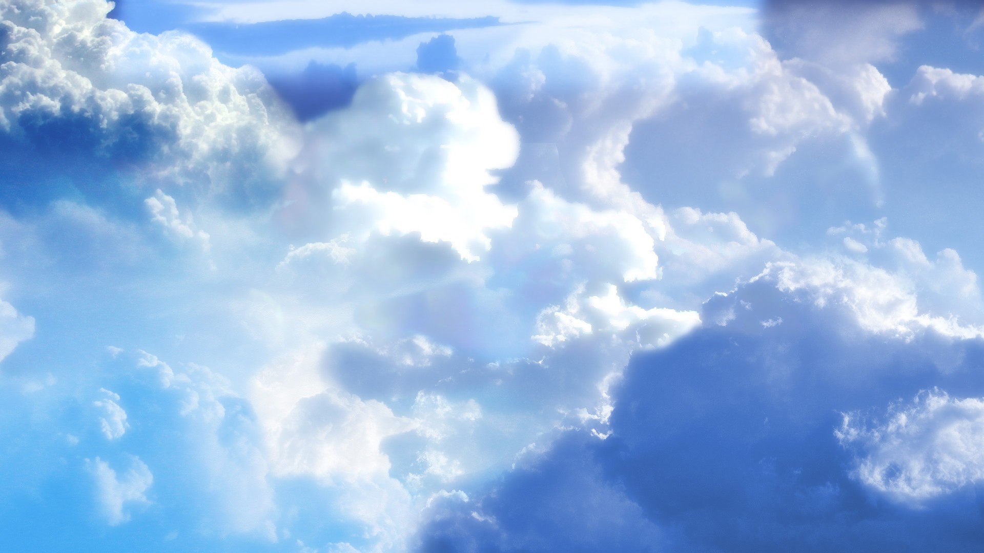 Огромные синие облака без смс