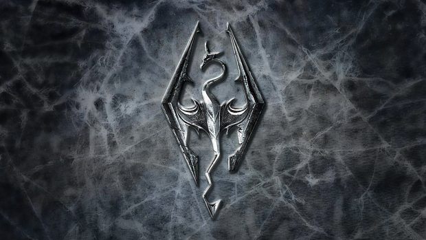 Skyrim Logo Wallpaper.