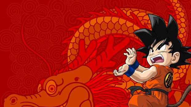 Son goku guy brunette dragon posture.