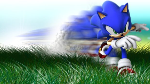 Sonic the Hedgehog Fast Motion HD Wallpaper.