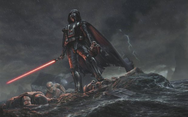 Star wars darth vader art rain hd wallpapers.