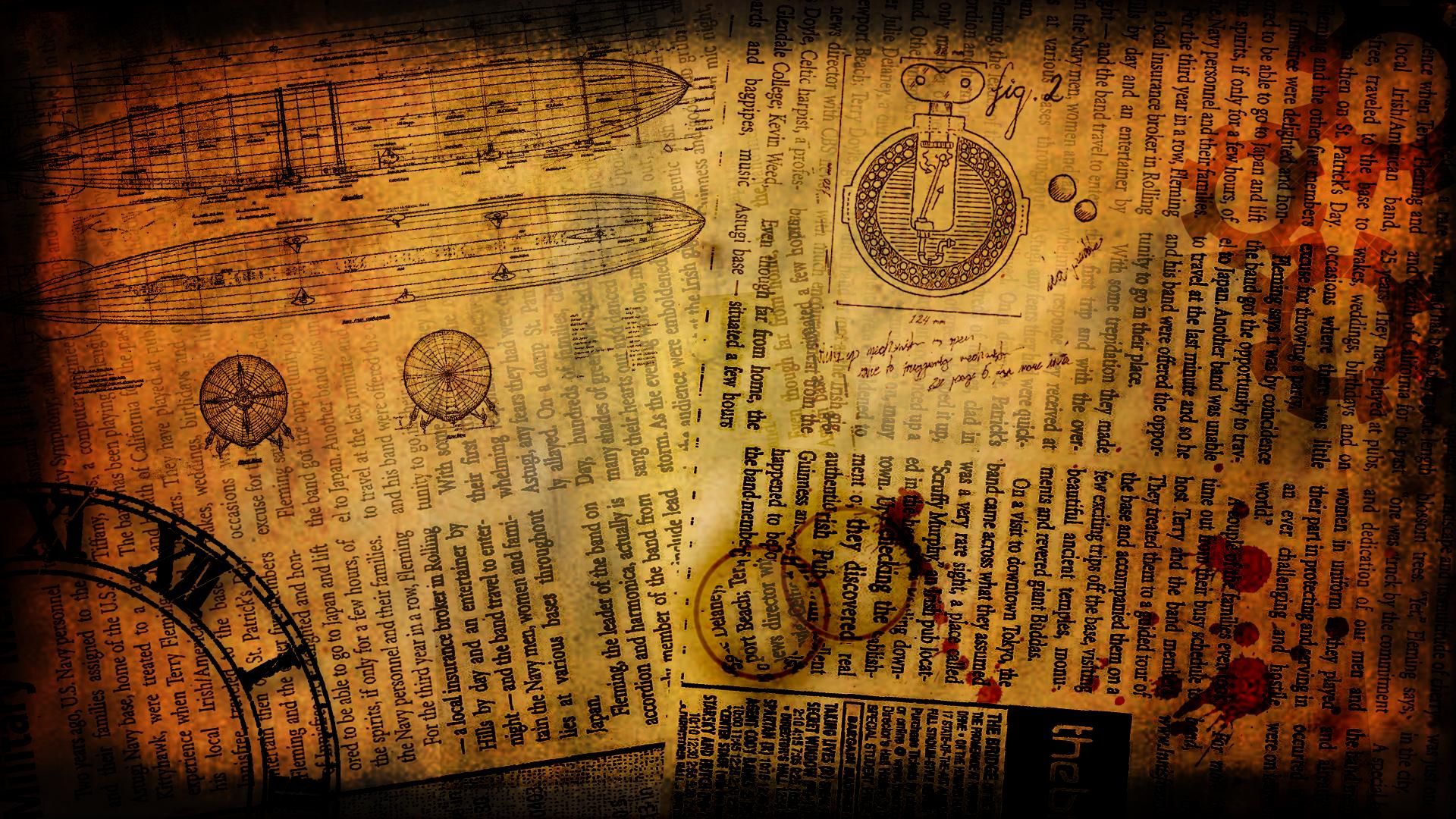 Free Download Steampunk Backgrounds | PixelsTalk.Net