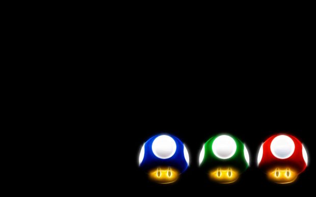 Super Mario Mushrooms Wallpaper.