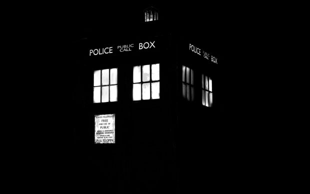 Tardis monochrome doctor who x art hd high.