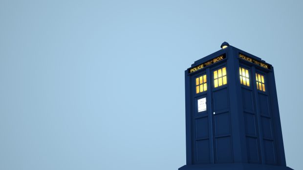 Tardis wallpaper test render.