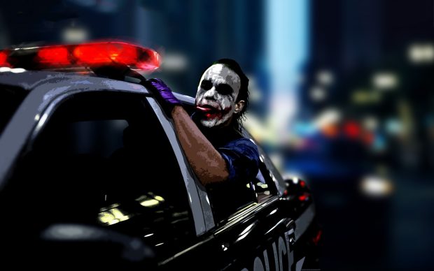 The Joker Police Car Wallpaper in 1680x1050 Widescreen.