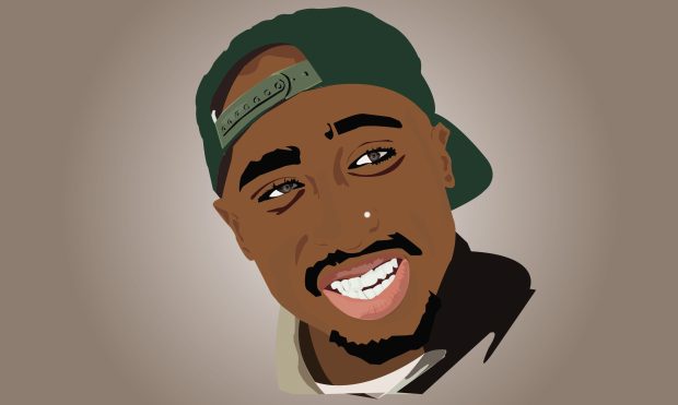 Tupac Rap Gangsta Background.