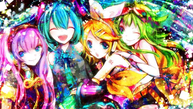 Vocaloid HD Background download.
