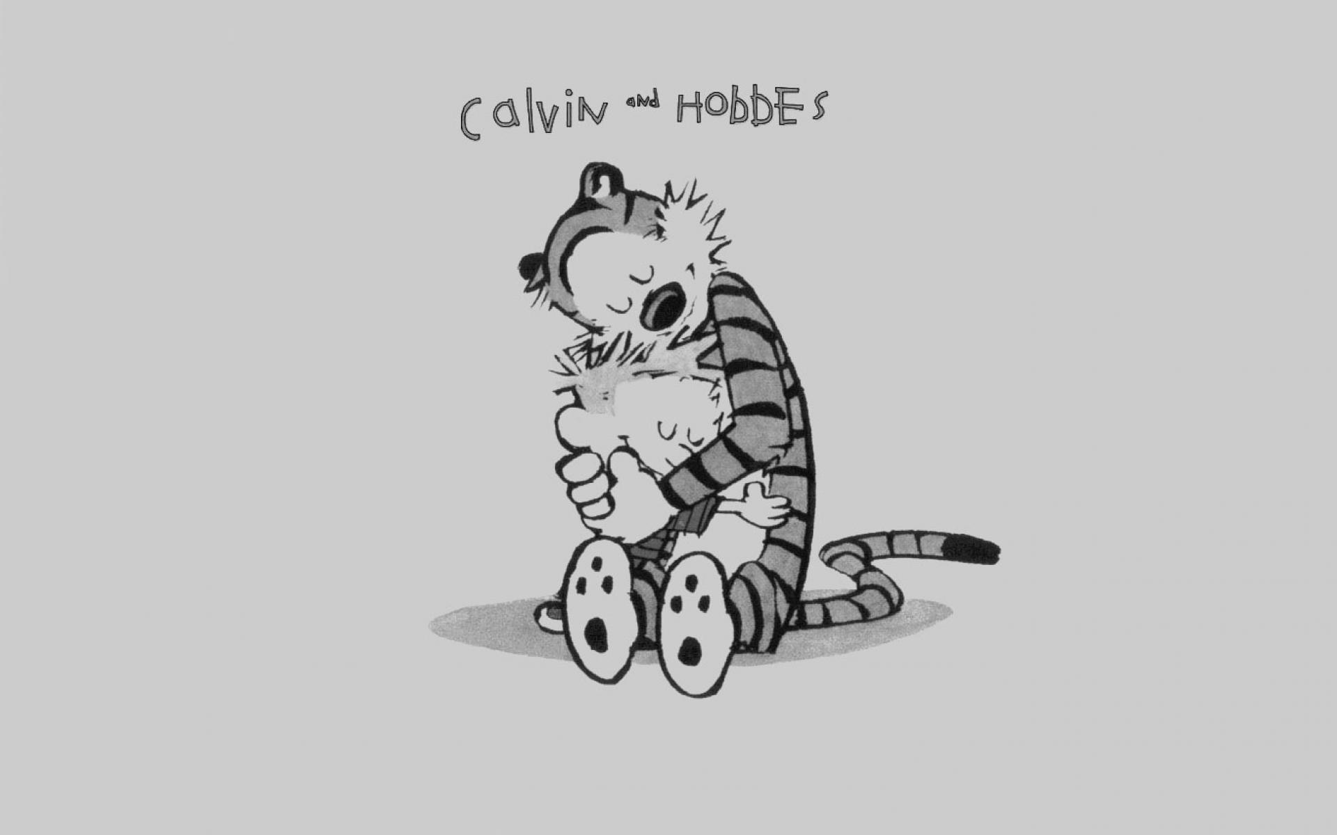 Calvin and Hobbes Wallpapers Black and