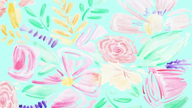 Watercolor spring wallpapers.