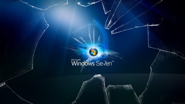 Windows 7 Cracked Screen.