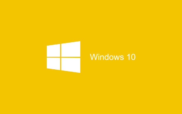 Yellow windows 10 for laptop.