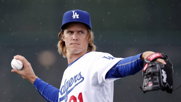 Zack greinke baseball player los angeles dodgers.