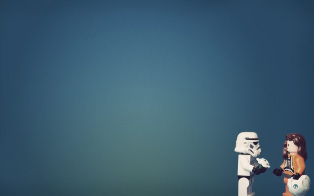 Star Wars Minimalist Lego Storm Trooper Love