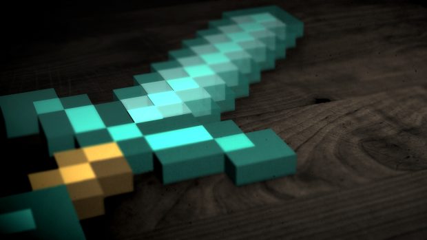 minecraft diamond sword wallpaper.