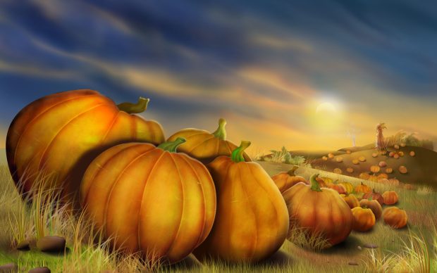 3D Thanksgiving HD Background.