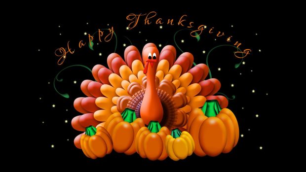 3D Thanksgiving HD Wallpaper.