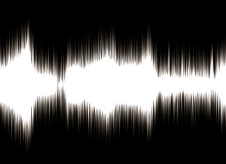 Abstract Sound Wave Wallpaper.