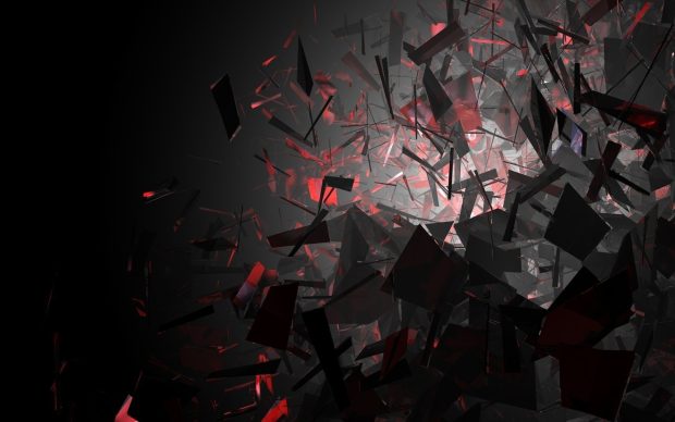 Abstract black and red shapes 1920x1200 wallpaper.