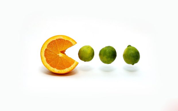 Amazing unique orange lime hd wallpaper.