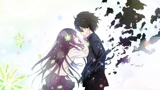 Anime Couple HD Desktop Background.