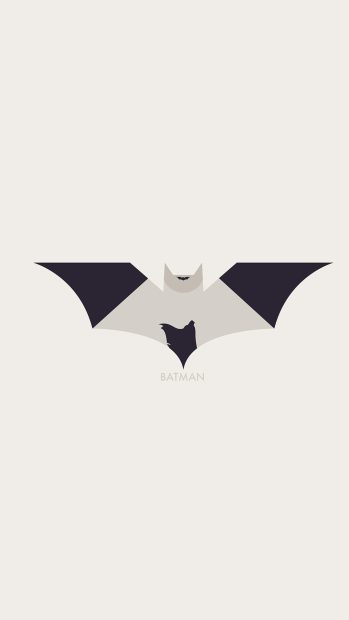 Art Batman Minimal Logo Illust iphone 6 wallpaper.