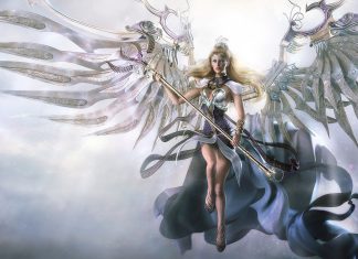 Awesome Angel 3D Fantasy Wallpaper HD Widescreen.