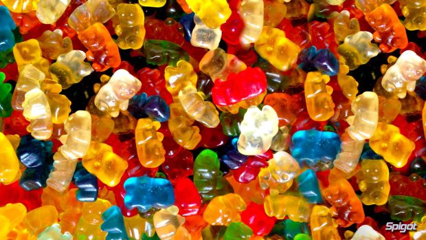 Backgrounds candy gummy bears.