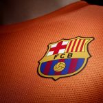 Barcelona Wallpaper Logo Away jersey.
