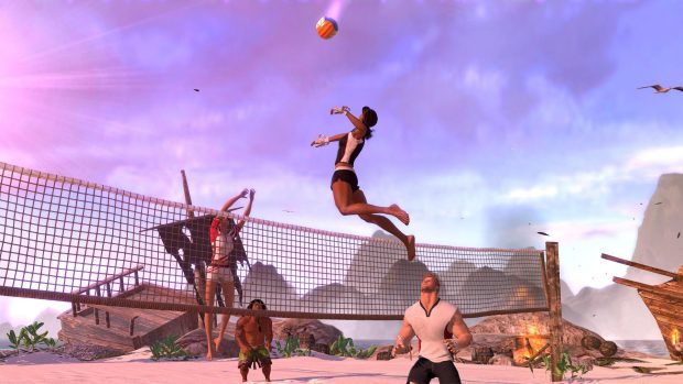 Beach champions volleyball wallpaper sports sunset sportschampions vollyball playstation.