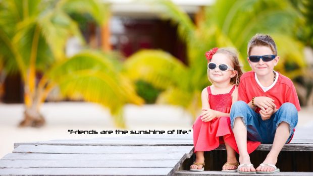 Best Friends Forever HD Background.