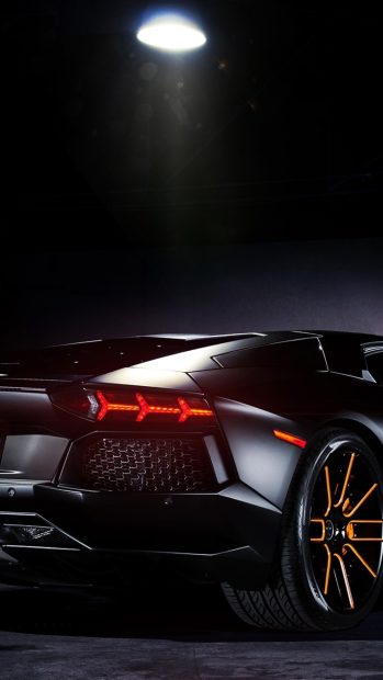 Black Lamborghini 1080 x 1920 Wallpaper For Phone.