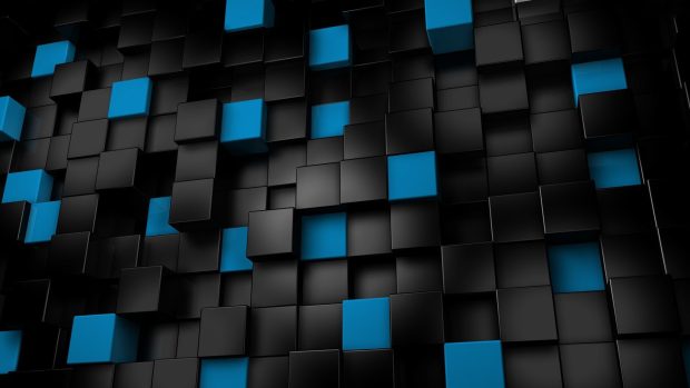 Black and blue cubes backgrounds.