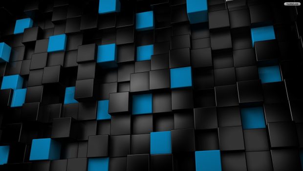 Black and blue cubes backgrounds.