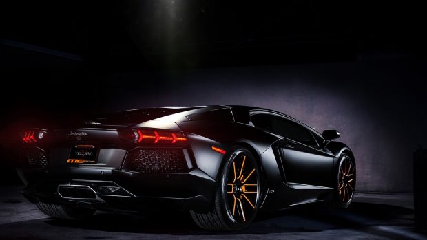 Black aventador Lamborghini 1080p Images.