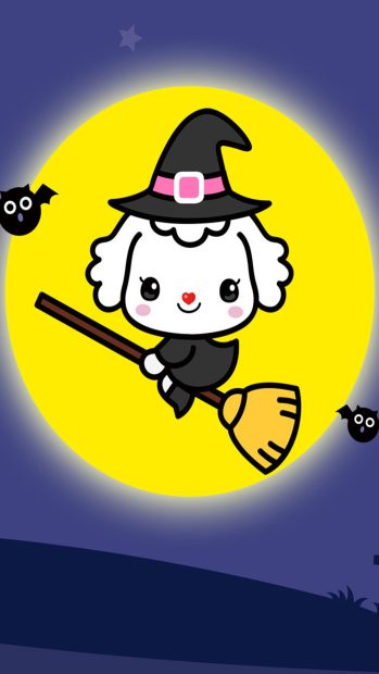 Cartoon Halloween iPhone Wallpaper Backgrounds.