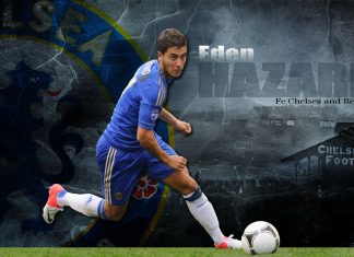 Chelsea player hazard wallpaper.