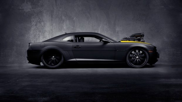 Chevrolet muscle car concept camaro images black matte.