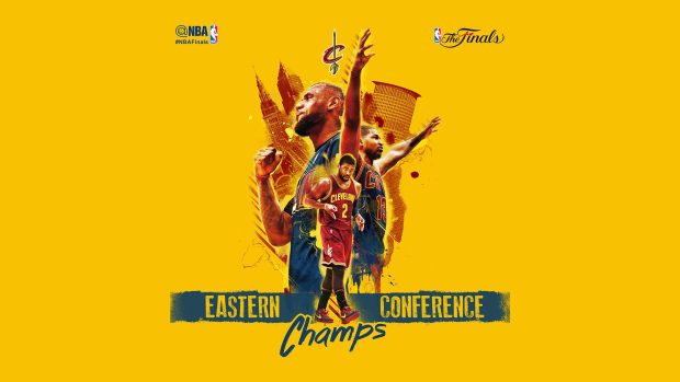Cleveland Cavaliers Eastern Conference Champions Wallpaper.