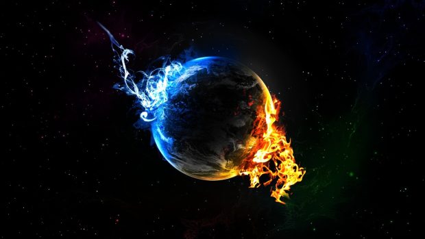 Cold and hot planet wallpaper 1600x900.