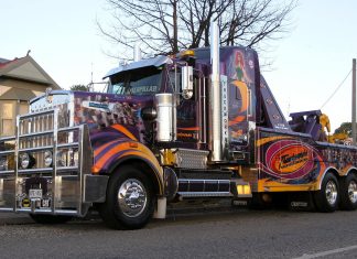 Colorful Semi Truck Wallpaper.