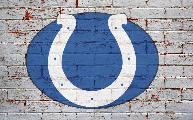 Colts logo on grey brick wall 1920x1200.